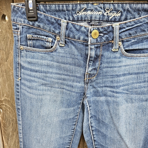 American Eagle Outfitters Women's Classic Blue Skinny Jeans Size 2 - Picture 6 of 16